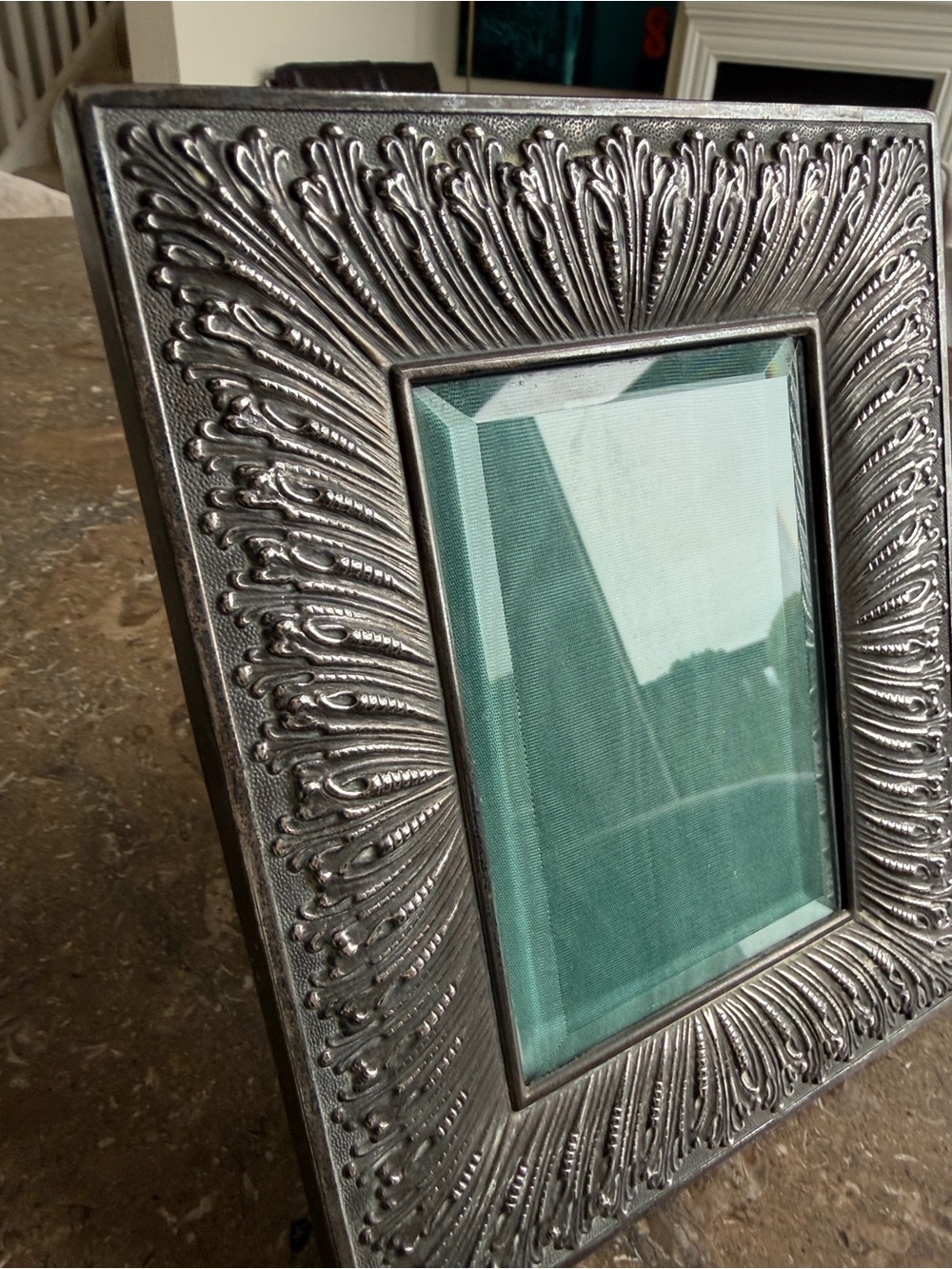 BUCCELLATI Medium Silver Rouche Linenfold Picture Frame - Picture 3 of 10